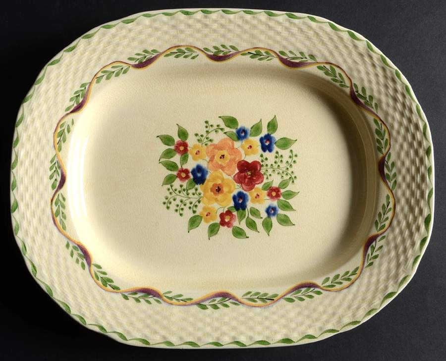 Blossomtime 11" Oval Serving Platter by Adams China-1