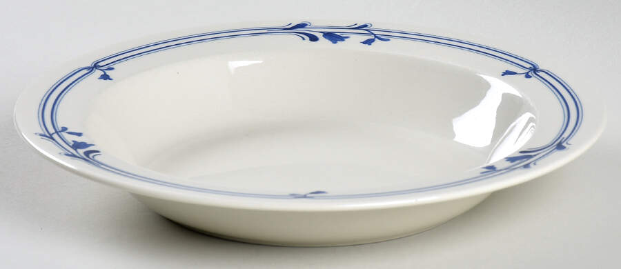 Bluebell Large Rim Soup Bowl by Adams China-1