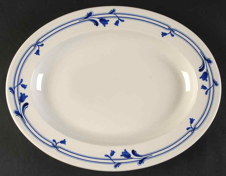 Bluebell 13" Oval Serving Platter by Adams China-1