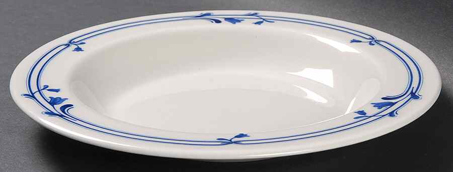 Bluebell Rim Soup Bowl by Adams China-1