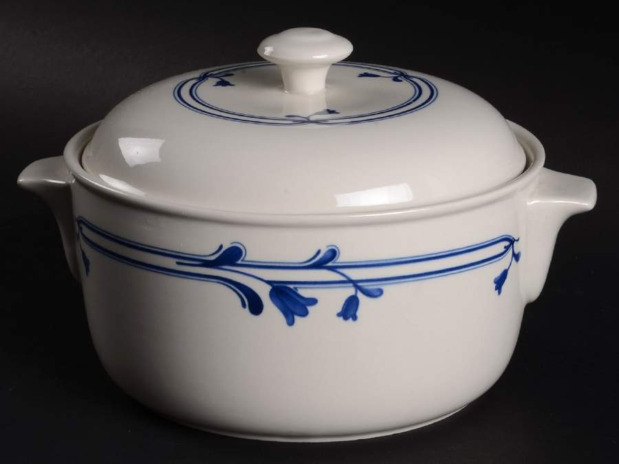 Bluebell 1 Qt Round Covered Casserole by Adams China-1