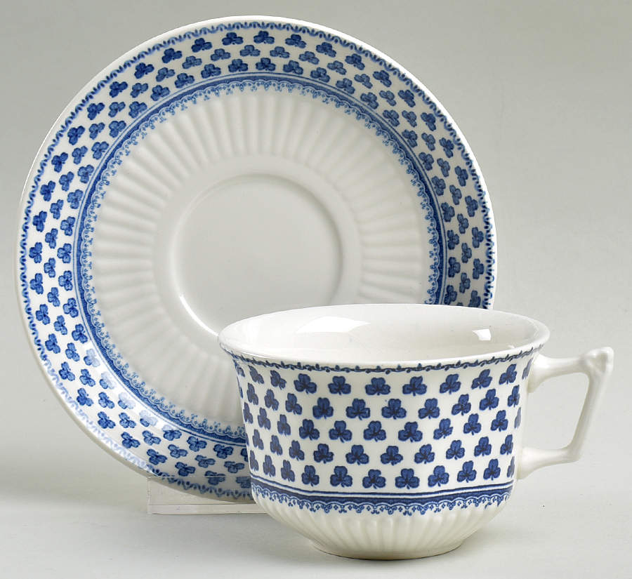Brentwood (Adams Back Stamp) Flat Cup & Saucer Set by Adams China-1