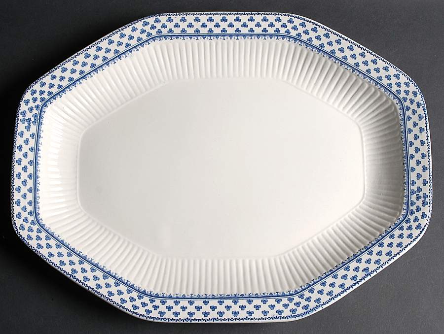 Brentwood (Adams Back Stamp) 15" Oval Serving Platter by Adams China-1