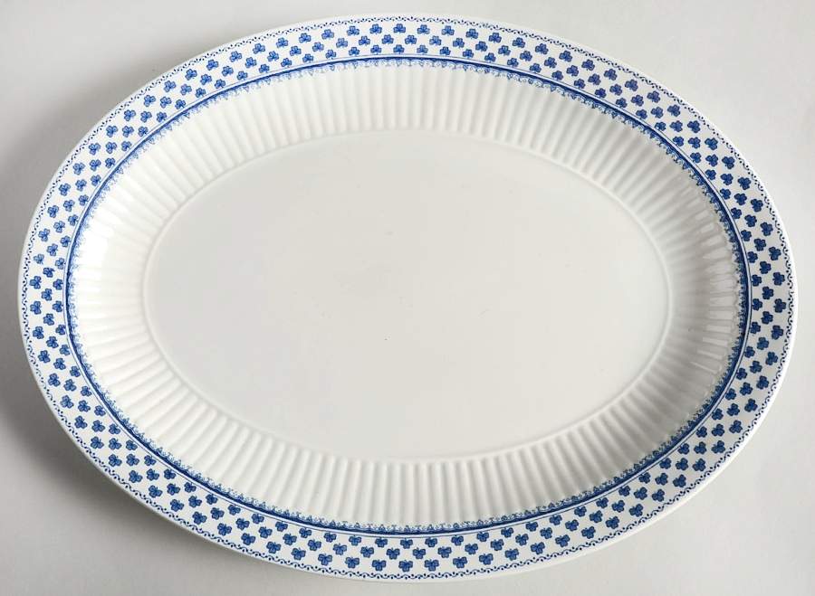 Brentwood (Adams Back Stamp) 13" Oval Serving Platter by Adams China-1