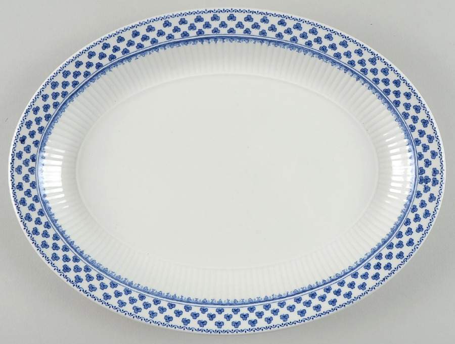 Brentwood (Adams Back Stamp) 12" Oval Serving Platter by Adams China-1