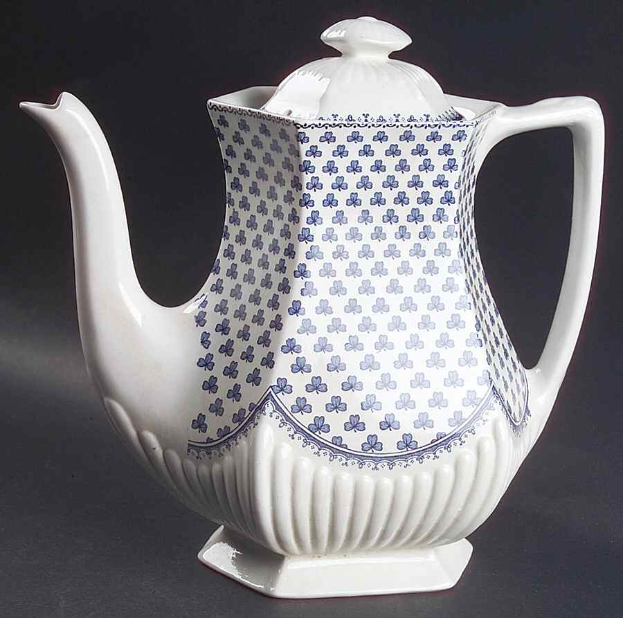 Brentwood (Adams Back Stamp) Coffee Pot & Lid by Adams China-1