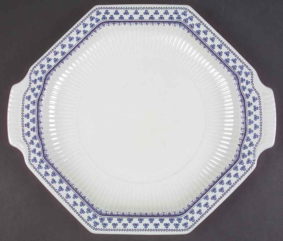Brentwood (Adams Back Stamp) Octagonal Handled Cake Plate by Adams China-1