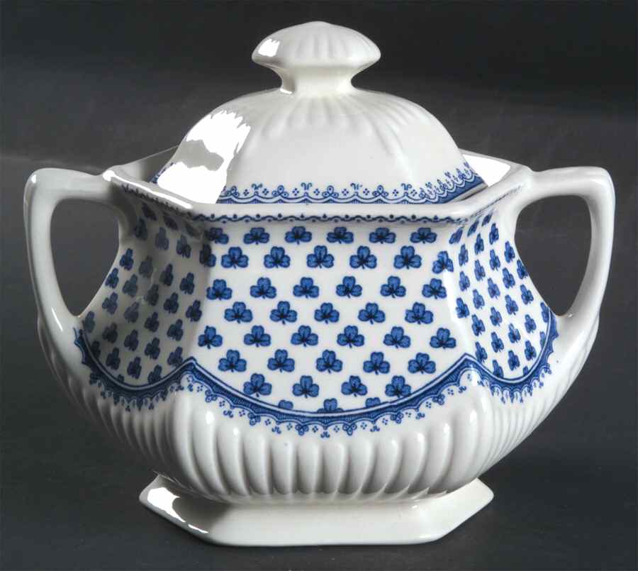 Brentwood (Adams Back Stamp) Sugar Bowl & Lid by Adams China-1