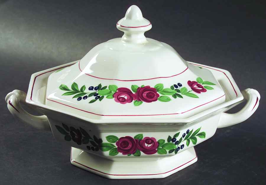 Bridgwater Round Covered Vegetable by Adams China-1