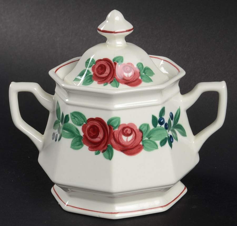 Bridgwater Sugar Bowl & Lid by Adams China-1