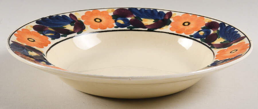 Brocade Rim Soup Bowl by Adams China-1