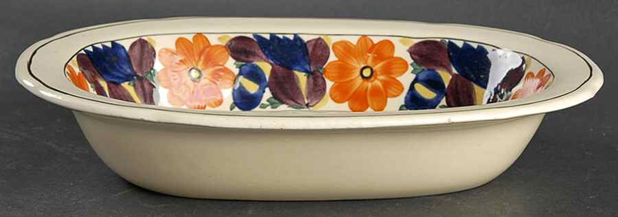 Brocade 9" Oval Vegetable Bowl by Adams China-1