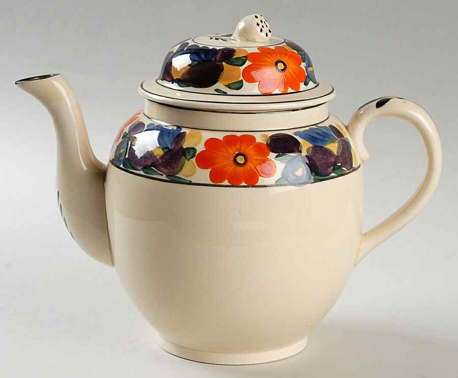 Brocade Teapot & Lid by Adams China-1