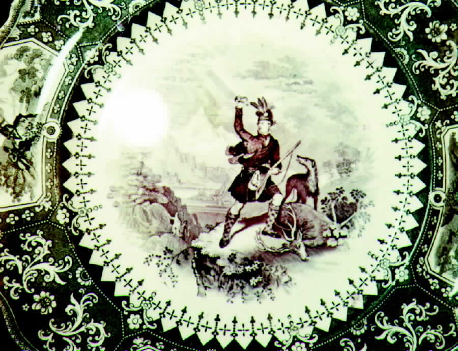 Caledonia Green Dinner Plate by Adams China-1