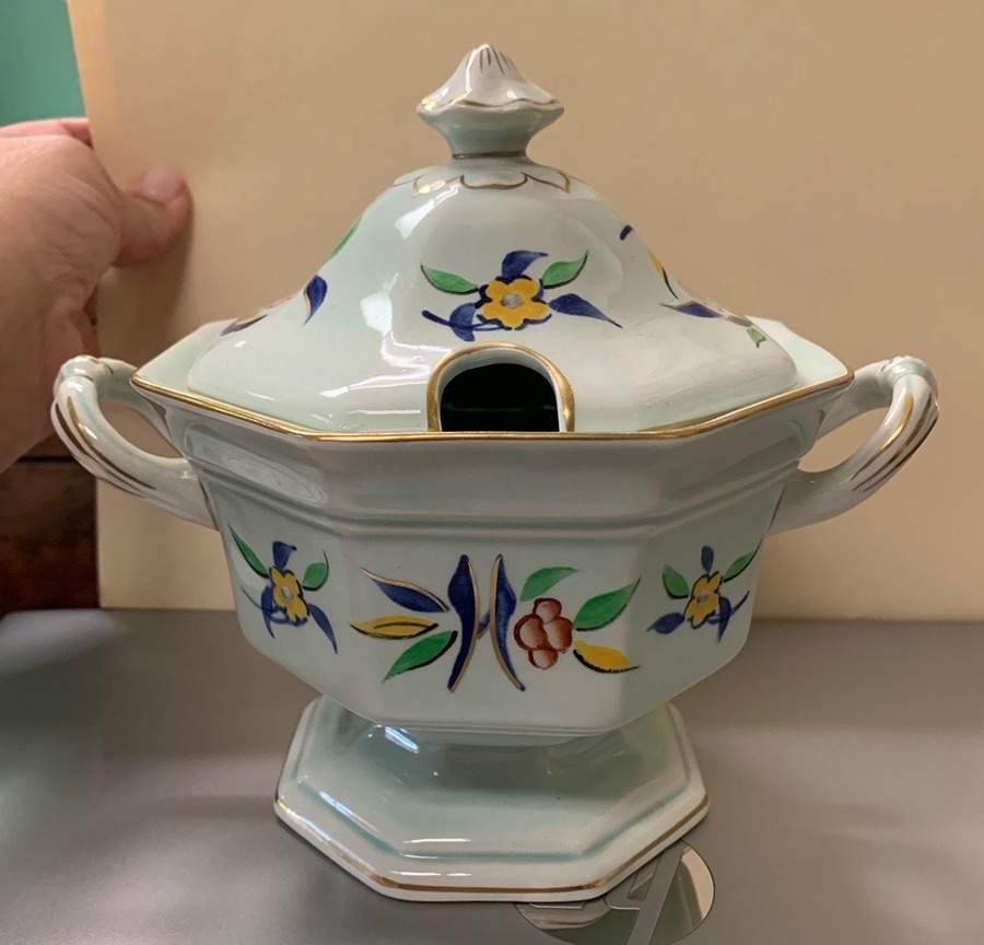 Cambodia Sauce Boat & Lid by Adams China-1