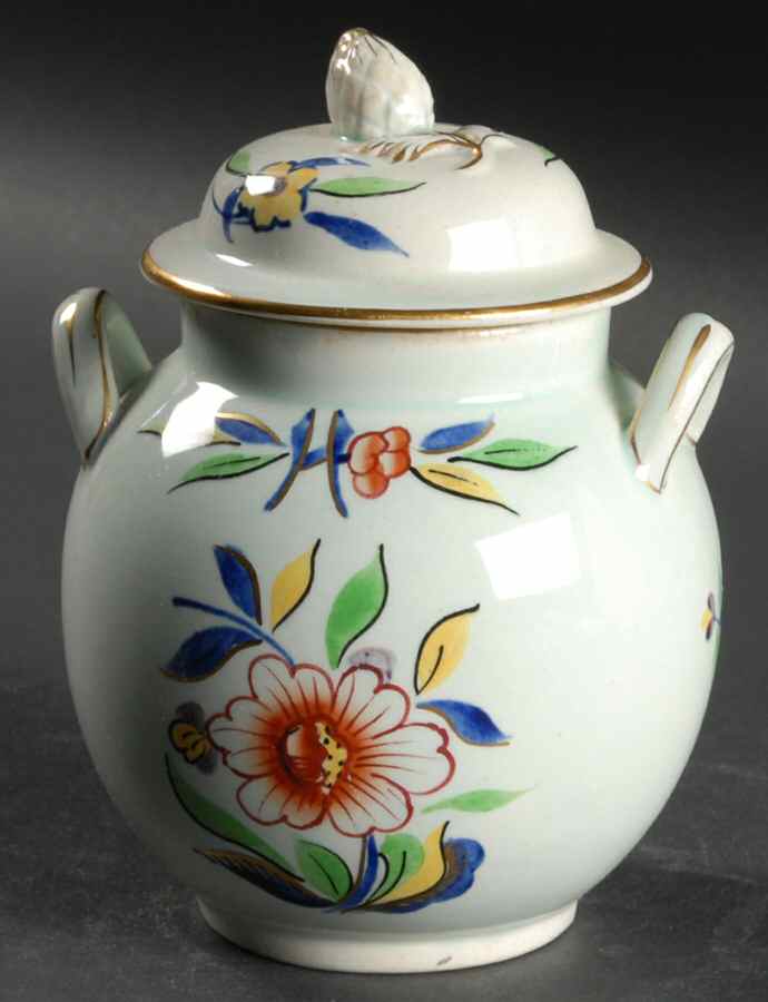Cambodia Sugar Bowl & Lid by Adams China-1