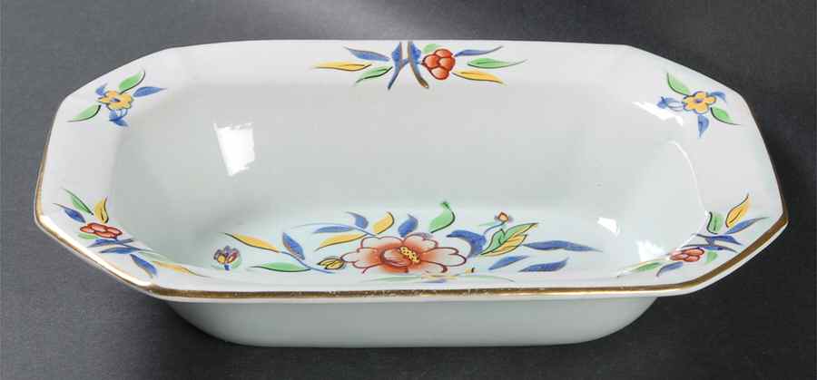 Cambodia 9" Oval Vegetable Bowl by Adams China-1