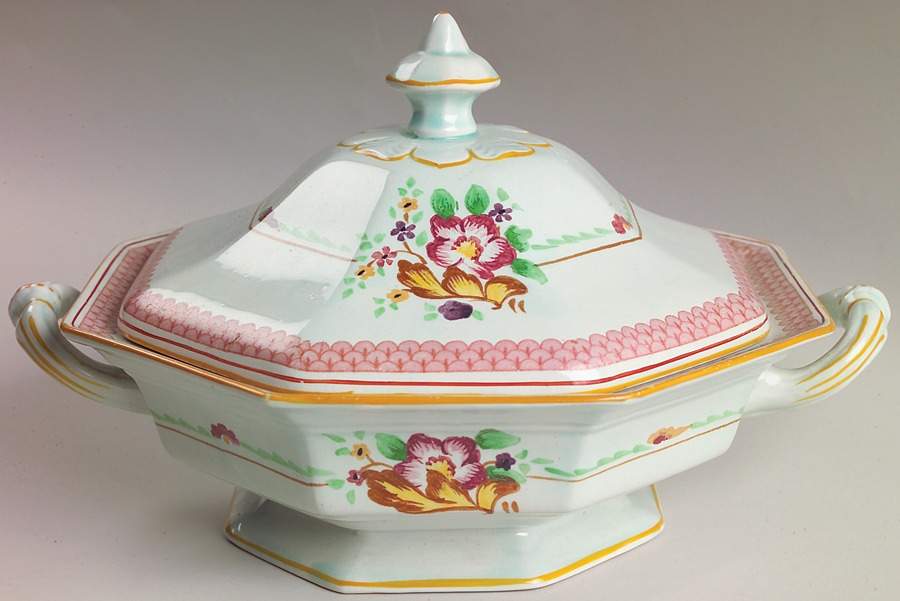 Carolynn Round Covered Vegetable by Adams China-1
