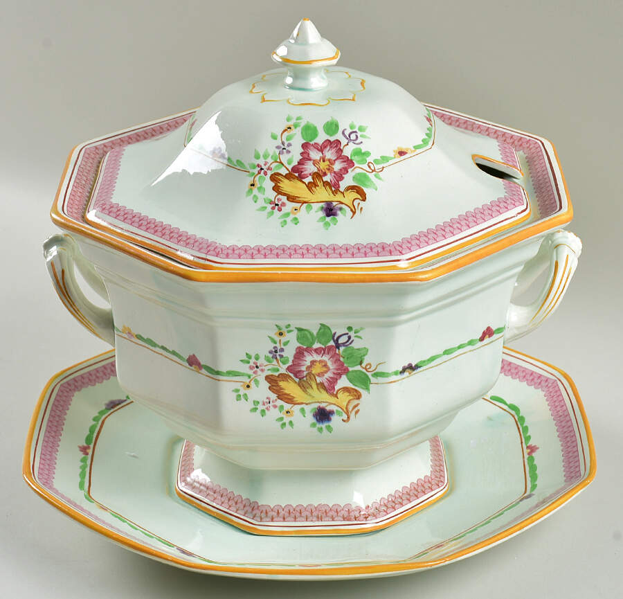 Carolynn Tureen & Lid w/Underplate by Adams China-1