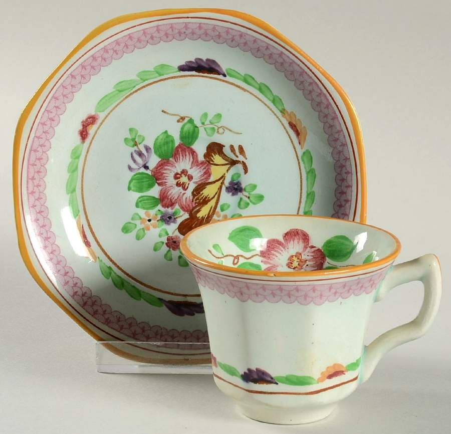Carolynn Flat Demitasse Cup & Saucer Set by Adams China-1