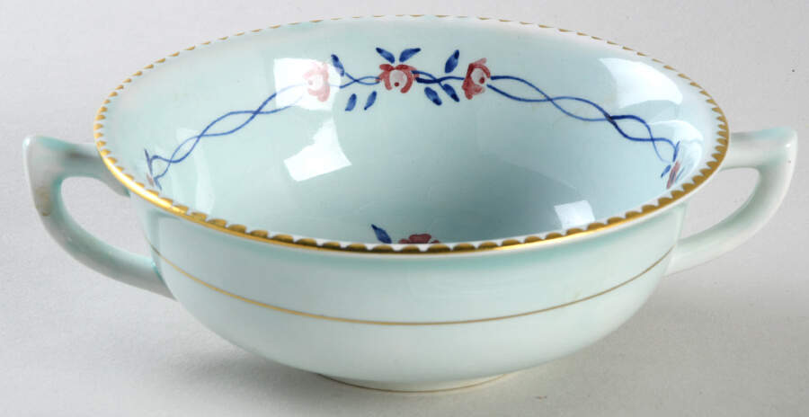 Cascade Flat Cream Soup Bowl by Adams China-1