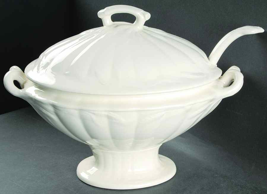 Ceres Cream Tureen & Lid w/Ladle by Adams China-1