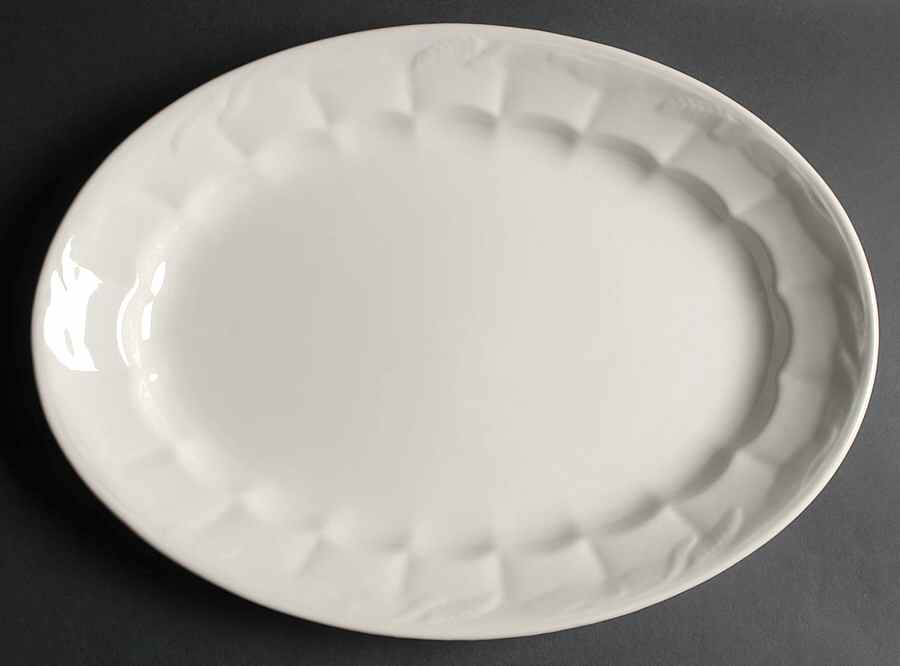 Ceres Cream 15" Oval Serving Platter by Adams China-1