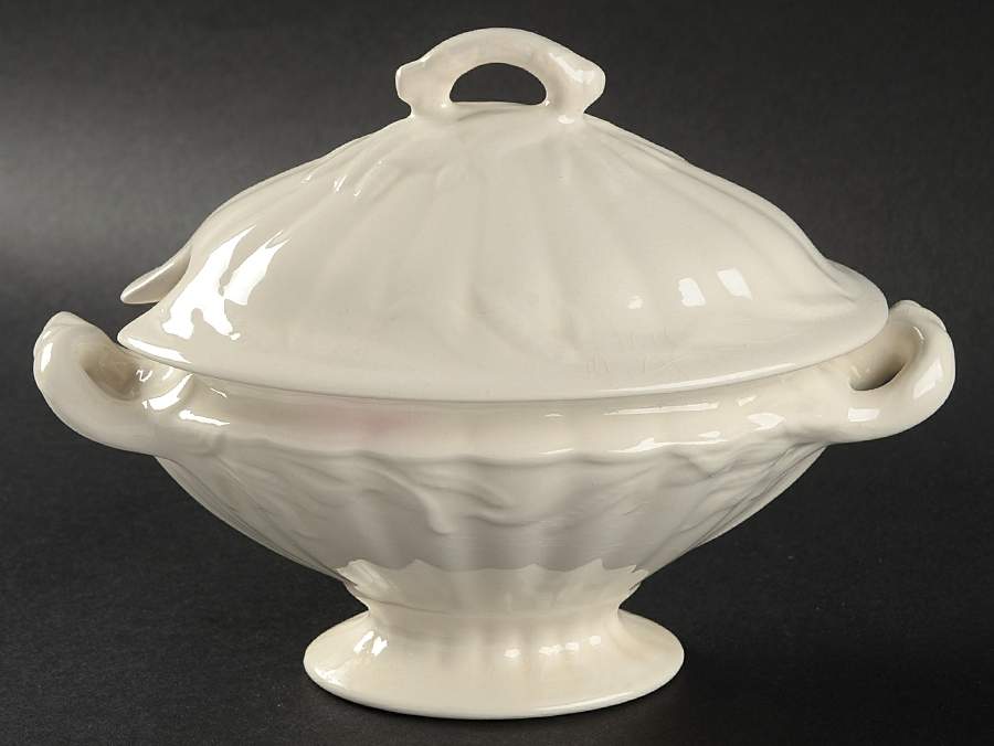 Ceres Cream Sauce Boat & Lid by Adams China-1
