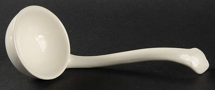 Ceres Cream Solid Piece Sauce Ladle by Adams China-1
