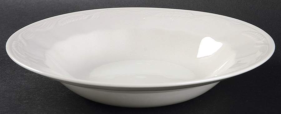 Ceres Cream Large Rim Soup Bowl by Adams China-1