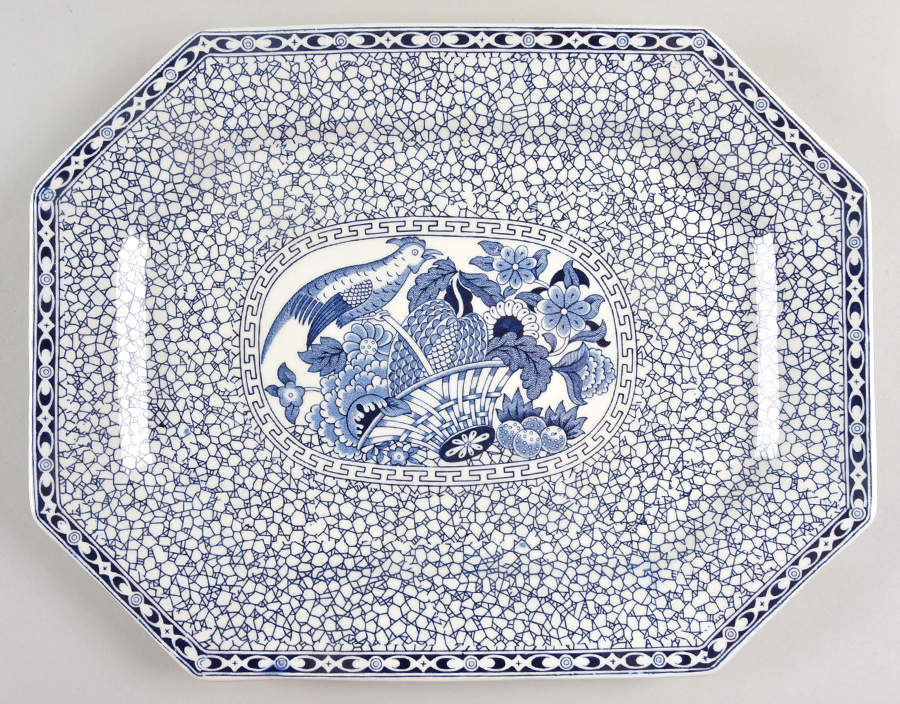 Chinese Bird 13" Oval Serving Platter by Adams China-1