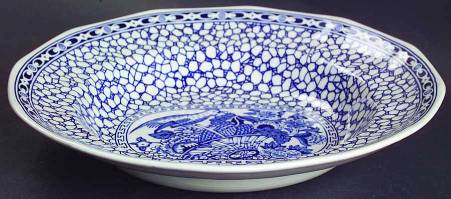 Chinese Bird Rim Soup Bowl by Adams China-1
