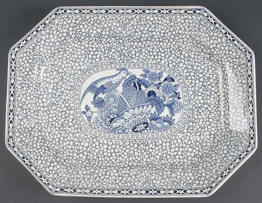 Chinese Bird 14" Oval Serving Platter by Adams China-1
