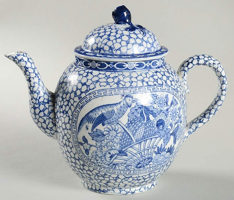 Chinese Bird Teapot & Lid by Adams China-1