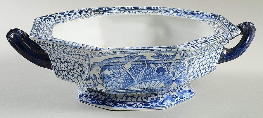 Chinese Bird Round Vegetable No Lid by Adams China-1