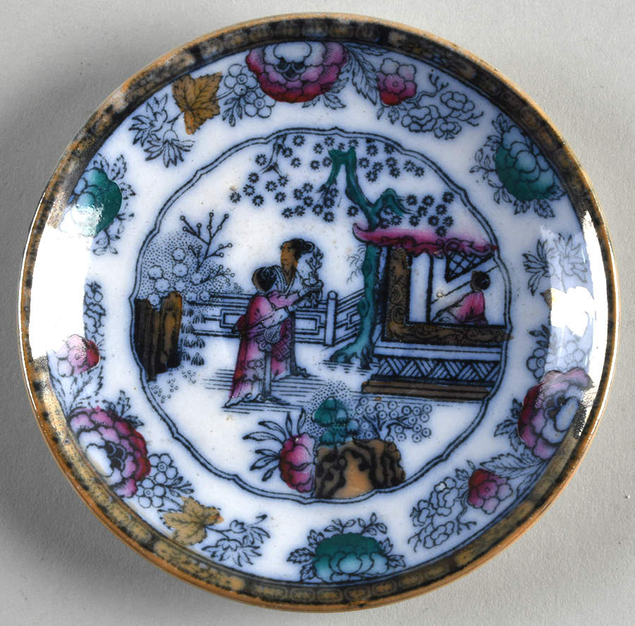 Chinese Ching Saucer by Adams China-1