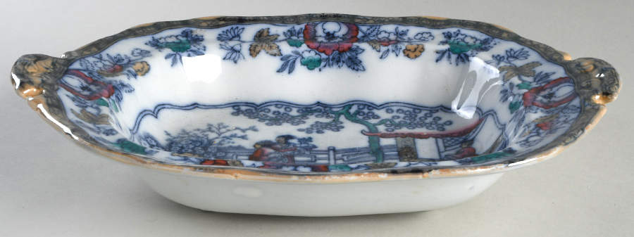 Chinese Ching Handled Vegetable Bowl by Adams China-1