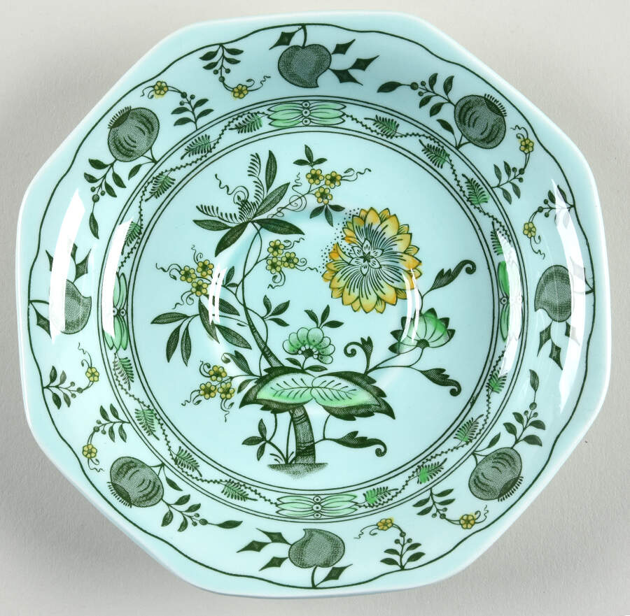 Chinese Garden Green Saucer for Oversized Cup by Adams China-1