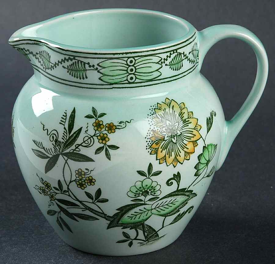 Chinese Garden Green Creamer by Adams China-1
