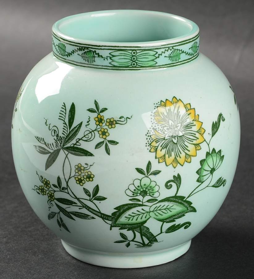 Chinese Garden Green Sugar Bowl No Lid by Adams China-1