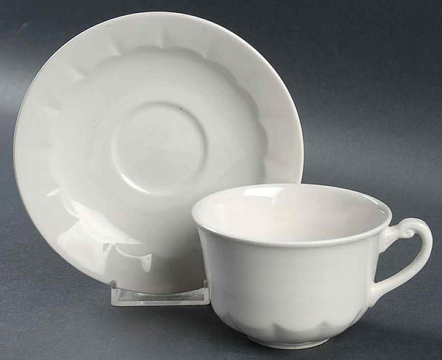Chippendale Flat Cup & Saucer Set by Adams China-1