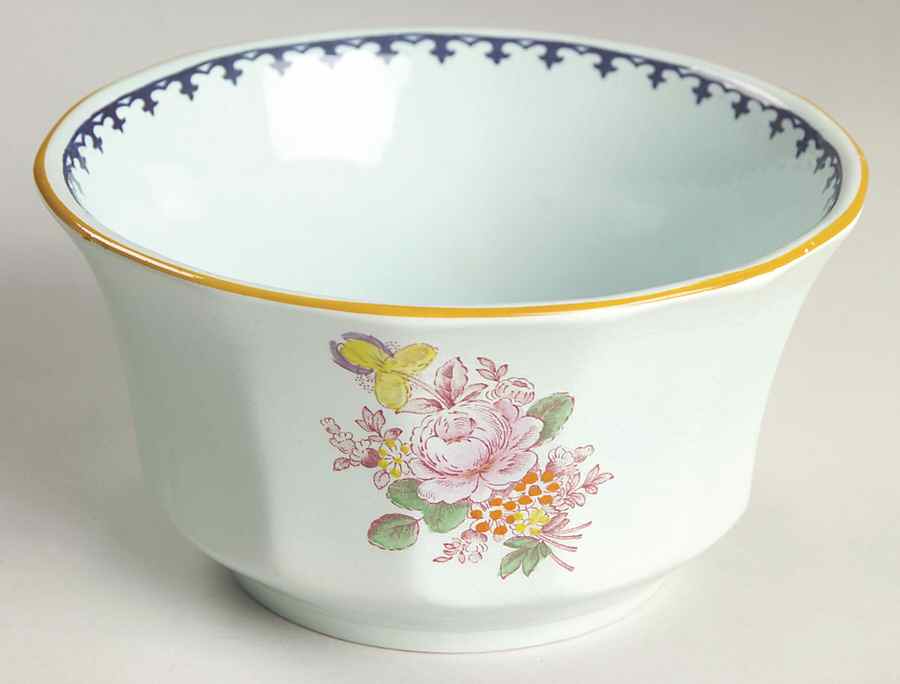 Chelsea Sprays Blue Multicolor Cranberry Bowl by Adams China-1