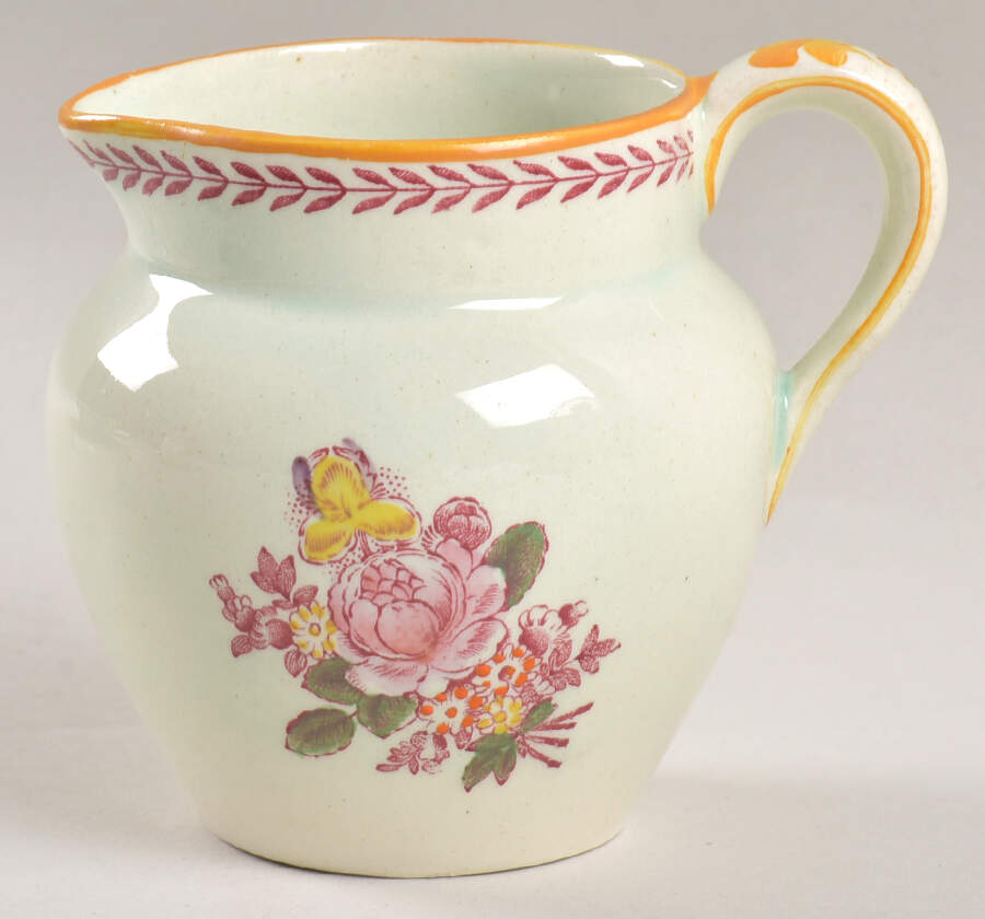 Chelsea Sprays Red (Laurel Leaf) Creamer by Adams China-1