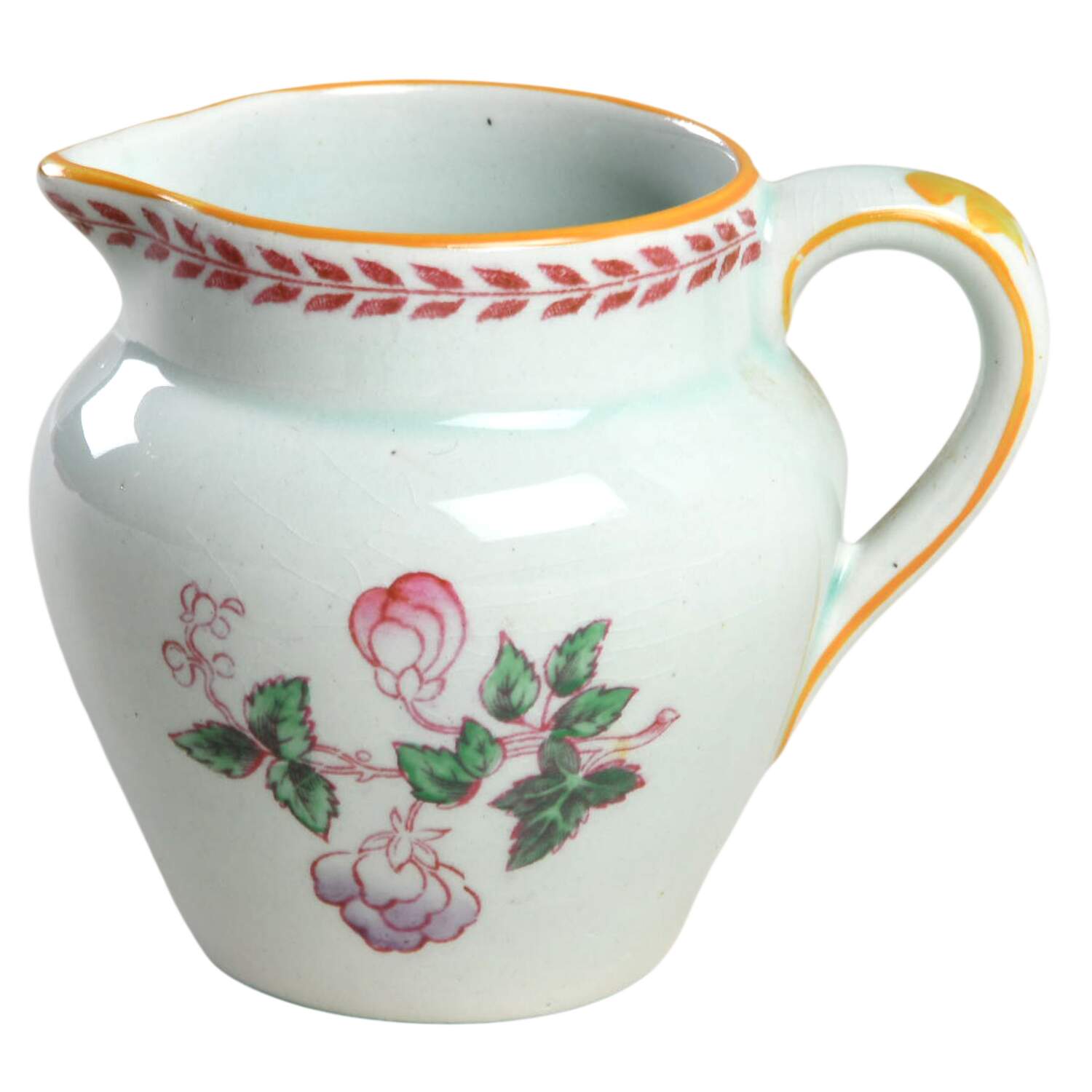 Chelsea Sprays Red (Laurel Leaf) Mini Creamer by Adams China-1