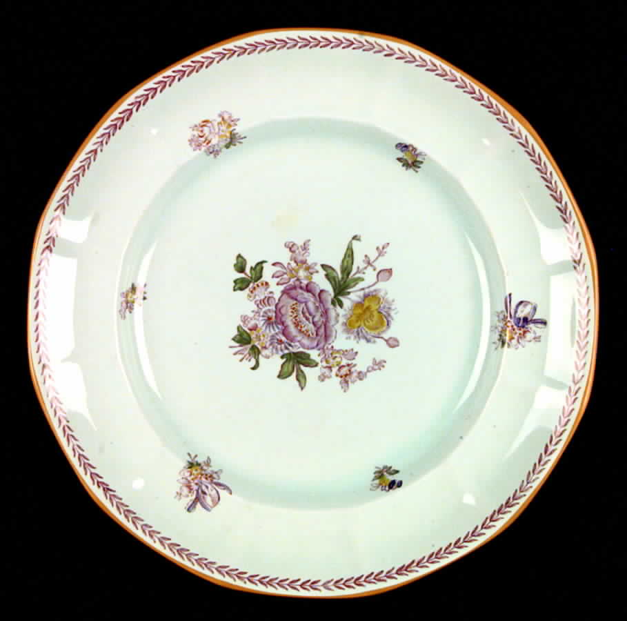 Chelsea Sprays Red (Laurel Leaf) Dinner Plate by Adams China-1