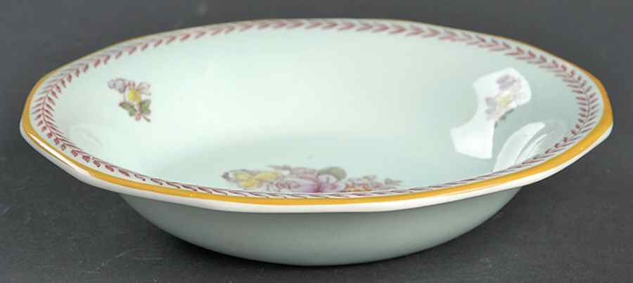 Chelsea Sprays Red (Laurel Leaf) Fruit/Dessert (Sauce) Bowl by Adams China-1