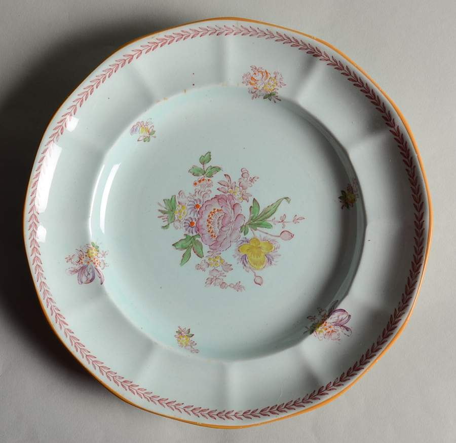 Chelsea Sprays Red (Laurel Leaf) Luncheon Plate by Adams China-1