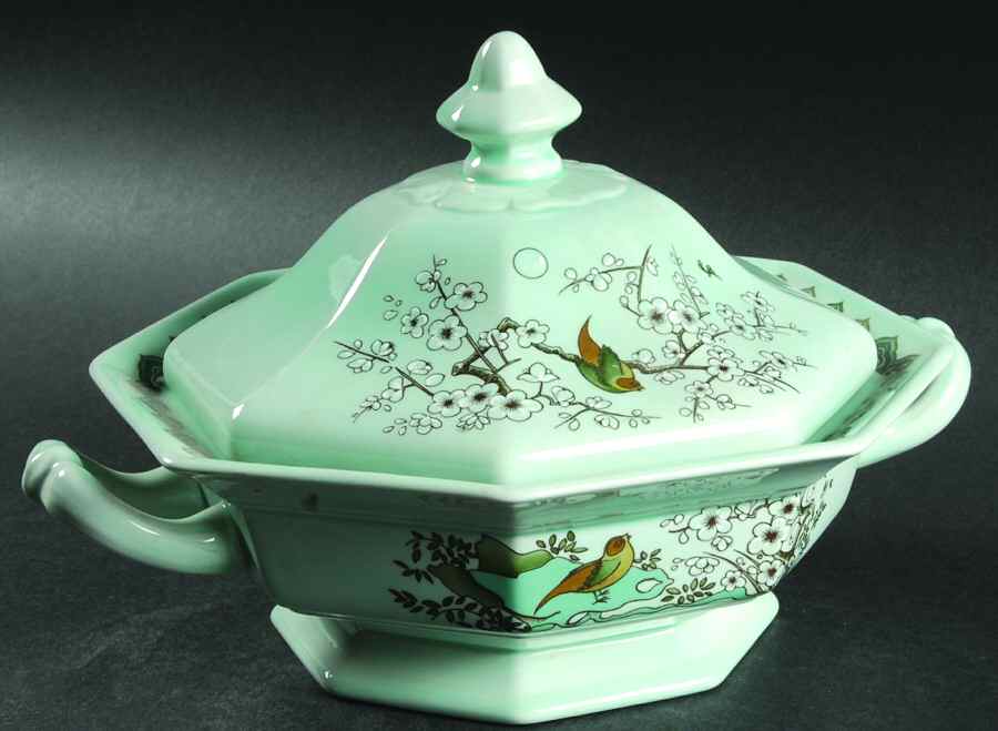 Chusan Octagonal Covered Vegetable by Adams China-1