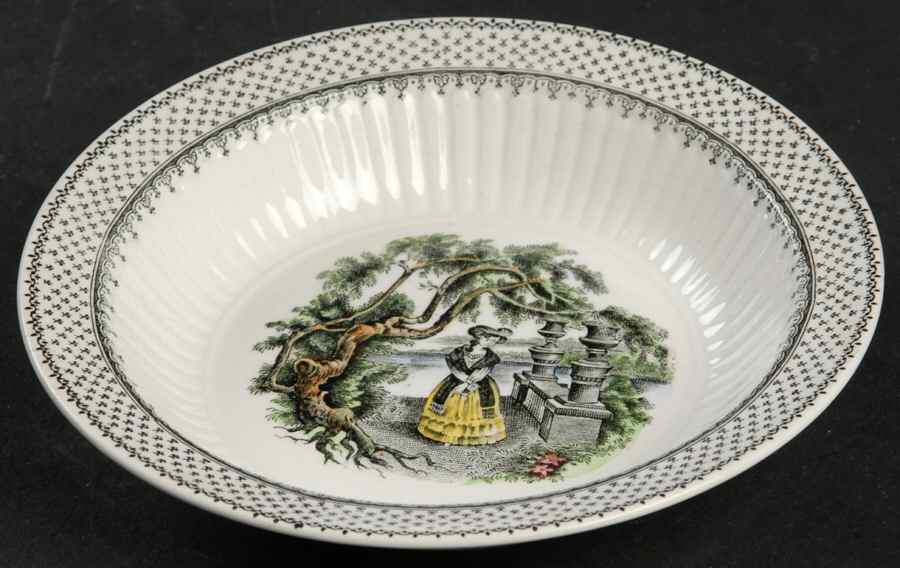 Claudette Rim Fruit/Dessert (Sauce) Bowl by Adams China-1