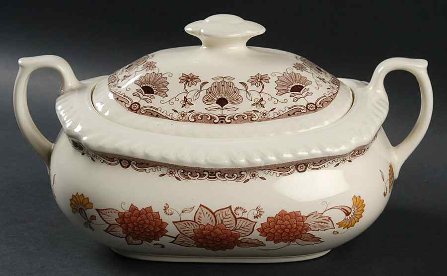Cornwall Oval Covered Vegetable by Adams China-1